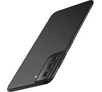 Funda para Samsung Galaxy S21 FE 5G, Ultrafina Funda para teléfono móvil Ajuste Fino protección antiarañazos Carcasa rígida Parachoques rígido PC Samsung Galaxy S21 FE Funda de 6,4” Negro