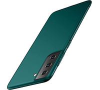 Funda para Samsung Galaxy S21 FE 5G, Ultrafina Funda para teléfono móvil Ajuste Fino protección antiarañazos Carcasa rígida Parachoques rígido PC Samsung Galaxy S21 FE Funda de 6,4”Verde