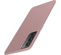 Funda para Samsung Galaxy S21 FE 5G, Ultrafina Funda para teléfono móvil Ajuste Fino protección antiarañazos Carcasa rígida Parachoques rígido PC Samsung Galaxy S21 FE Funda de 6,4” Oro Rosa