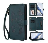 Funda para Samsung Galaxy S21 Plus Piel PU Premium Embossed Libro de Cuero Billetera Premium Phone Case Flip Folio Card Slot Holder Magnetic Stand Funda para Samsung Galaxy S21 Plus,Verde