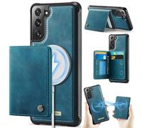 Funda para Samsung Galaxy S22 Plus,Cartera MagSafe Magnética con Bloqueo RFID, Funda de Cierre Magnético, Cartera de Cuero PU con Soporte, Ranura para Tarjetas, Case para Galaxy S22 Plus, Verde