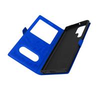 Funda para Samsung Galaxy S22 Ultra con Solapa Doble Ventana Soporte Vídeo