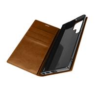 Funda para Samsung Galaxy S22 Ultra Piel Tarjetero Soporte Vídeo - Camel