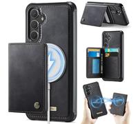 Funda para Samsung Galaxy S23 FE,Cartera MagSafe Magnética con Bloqueo RFID, Funda de Cierre Magnético, Cartera de Cuero PU con Soporte, Ranura para Tarjetas, Case para Samsung Galaxy S23 FE, Negro