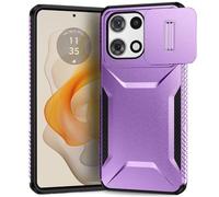 Funda para Samsung Galaxy S23 funda con protección de cámara, funda de TPU/PC híbrida resistente a los golpes Armor Camera Funda para Galaxy S23 Standard Bumper Teléfono Móvil Fundas Lila