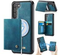 Funda para Samsung Galaxy S23 Plus,Cartera MagSafe Magnética con Bloqueo RFID, Funda de Cierre Magnético, Cartera de Cuero PU con Soporte, Ranura para Tarjetas, Case para Galaxy S23 Plus, Verde