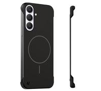 Funda para Samsung Galaxy S24, compatible con Mag-Safe Magnet Wireless, sensación original sin bordes, agarre delgado, antideslizante, fina, resistente a los arañazos, resistente a los golpes, funda