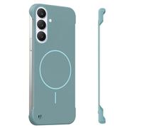 Funda para Samsung Galaxy S24, compatible con Mag-Safe Magnet Wireless, sensación original sin bordes, agarre delgado, antideslizante, fina, resistente a los arañazos, resistente a los golpes, funda