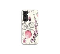 Funda para Samsung Galaxy S25 FE Torre Eiffel en bicicleta Maniacase