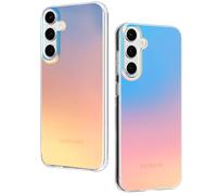 Funda para Samsung Galaxy S25 Plus, Estuche Mate Translúcido Protección Antigolpes de Grado Militar Carcasa, Efecto de Remolino Iridiscente para Flexible Suave TPU Silicona Case