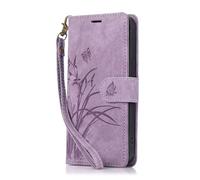 Funda para Samsung Galaxy S25 Ultra 5G Case Shockproof Embossed Butterfly Wallet Case with Card Holder Flip Folio Soft PU Leather Magnetic Closure Protective Cover for Samsung Galaxy S25 Ultra 5G