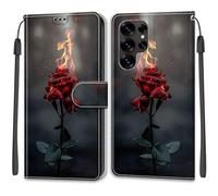 Funda para Samsung Galaxy S25 Ultra, Fuego y Rosas