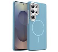 Funda para Samsung Galaxy S26 Ultra/S26 Plus/S26, Esmerilado Case with Rasguño Resistente Carga Inalambrica Guscio(Azul,S26)