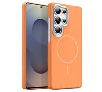 Funda para Samsung Galaxy S26 Ultra/S26 Plus/S26, Esmerilado Case with Rasguño Resistente Carga Inalambrica Guscio(Orange,S26)