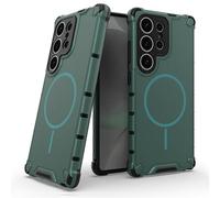 Funda para Samsung Galaxy S26 Ultra/S26 Plus/S26, Magnética Guscio with Anti-Huella Carga Inalámbrica Case(Green,S26 Ultra)