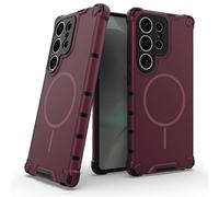 Funda para Samsung Galaxy S26 Ultra/S26 Plus/S26, Magnética Guscio with Anti-Huella Carga Inalámbrica Case(Rojo,S26 Ultra)