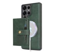 Funda para Samsung Galaxy S26 Ultra/S26 Plus/S26, Magnético Guscio with Ranura Tarjeta Soporte Carga Inalámbrica Case(Green,S26 Ultra)