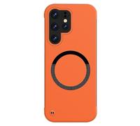 Funda para Samsung Galaxy S26 Ultra/S26 Plus/S26, Ultra Delgado Case with Anti-Choques Carga Inalámbrica Guscio(Orange,S26 Plus)