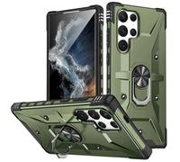 Funda para Samsung Galaxy S26 Ultra/S26 Plus/S26, Ultra Delgado Guscio with Anti-Choques Carga Inalámbrica Soporte Case(Green,S26 Ultra)