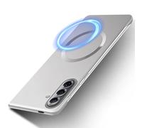 Funda para Samsung Galaxy S26, ultrafina, sin bordes, sensación original, con imán, Slim Fit para Mag-Safe, Thin Light Wireless Charging resistente a los golpes, resistente a los arañazos (plata)