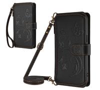 Funda para Samsung Galaxy S6 Edge,Tipo Cartera Antigolpes Ranuras Zip Carcasa para Samsung Galaxy S6 Edge,Billetero con Cremallera, 5 Tarjetas, Gran Capacidad Carcasa Cuero Premium MagFlip Series