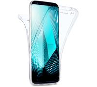 moex Funda Doble Compatible con Samsung Galaxy S8 Plus Funda de Silicona Transparente con protección Completa de 360 Grados, Funda Protectora Delantera y Trasera, Cristal