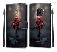 Funda para Samsung Galaxy S9, Fuego y Rosas