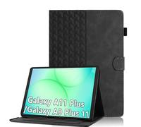 Funda para Samsung Galaxy Tab A11 Plus A11+ 11 Pulgadas 2025 SM-X230/Galaxy A9 Plus 11 Pulgadas 2023 SM-X210 PU Tableta Cover Carcasa Case con Múltiple Ángulo Soporte y Ranura para Tarjetas,Negro