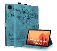Funda para Samsung Galaxy Tab A7 10.4 Pulgadas 2022/2020 SM-T509 / T500 /T505/T507 PU Flip Tableta Cover Carcasa Case para Bolígrafos de Bucle, Ranura para Tarjetas y Múltiple Ángulo Soporte, Verde
