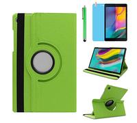 Funda para Samsung Galaxy Tab A7 Lite 8.7'' 2021 Casos (SM-T220 SM-T225 SM-T227),360 Rotación Soporte Protección Cubrir Case,Tener bolígrafo,Película Protectora (Green)
