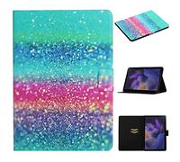 Funda para Samsung Galaxy Tab A8 10.5 2022/2021 Tableta SM-X207/SM-X200/SM-X205, Case Carcasa con Soporte Función y Bolsillo Auto-Sueño/Estela para Samsung Galaxy Tab A8 2022/2021, Tiras de Arcoiris