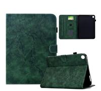 Funda para Samsung Galaxy Tab A8 10,5 Pulgadas 2021 (SM-X200/X205/X207), Carcasa Flores de Cerezo Retro con Soporte para Lápices, Múltiples ángulos de Visión, Cierre Magnético - Verde