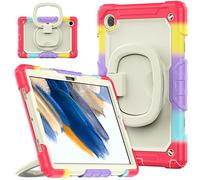 Funda para Samsung Galaxy Tab A8 2021 10.5 (SM-X200 / SM-X205) Carcasa rígida de Alta protección contra Golpes con Soporte extraíble, Funda para niños escuelas obreros Edificios