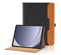 Funda para Samsung Galaxy Tab A9 8.7 Pulgadas (SM-X110 / SM-X115) 2023 PU Leather Ángulos Ajustables Tablet Case con Supporto Funzione y Bolsillo para Samsung Galaxy Tab A9 - Negro