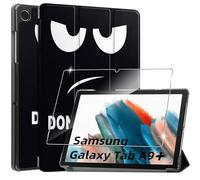 Funda para Samsung Galaxy Tab A9+/A9 Plus 2023 11 Inches+1 Pack Cristal Vidrio Templado,con Función Soporte,Anti-Arañazos Protectora Case función-Don't Touch