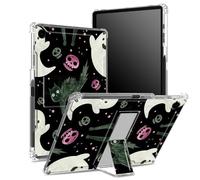 Funda para Samsung Galaxy Tab A9 de 8.7 pulgadas 2023 modelo SM-X110/X115/X117 con soporte para bolígrafo, parte trasera transparente con bonito gato asustado, protección de esquina a prueba de golpes