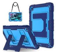 Funda para Samsung Galaxy Tab A9 Plus de 11 pulgadas 2023, SM-X210/SM-X216, resistente y resistente, triple capa de protección militar, a prueba de golpes, soporte grande, soporte para lápices, correa
