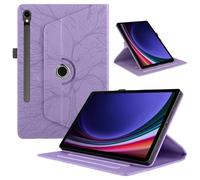 Funda para Samsung Galaxy Tab S10 FE+ 13.1" 2025/Galaxy Tab S10 FE Plus 13.1 Pulgadas Cover PU Leather Ángulos Ajustables Tablet FILP Case con Rotación de 360 Grados Carcasa y Función Soporte, Morado