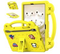 Funda para Samsung Galaxy Tab S10 Lite de 10.9 pulgadas 2025 SM-X400/X406, mango con soporte, con soporte para bolígrafo S, dibujos animados lindos, funda ligera de espuma EVA a prueba de golpes