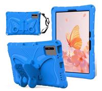 Funda para Samsung Galaxy Tab S11 X730/X736 2025 Tablet de 11 pulgadas, funda protectora ligera EVA a prueba de golpes cubierta completa con correa para el hombro linda mariposa para niños(Blu)