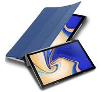 Cadorabo Funda Tableta para Samsung Galaxy Tab S4 (10.5" Zoll) T830 / T835 in Azul Oscuro Jersey - Cubierta Proteccíon Bien Fina en Cuero Artificial en Estilo Libro con Auto Wake Up