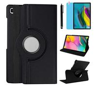 Funda para Samsung Galaxy Tab S5e 10.5'' 2019 Casos (SM-T720 SM-T725 SM-T727),360 Rotación Soporte Protección Cubrir Inteligente Case,Tener bolígrafo,Película Protectora (Black)