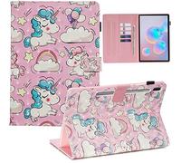 Funda para Samsung Galaxy Tab S6 10.5, diseño 3D, piel sintética, con tapa, tarjetero, función atril, función de encendido y apagado automático, funda protectora para Samsung Galaxy Tab S6 10.5 SM-T860 T865 YCE-5