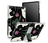Funda para Samsung Galaxy Tab S6 Lite de 10.4 pulgadas 2022/2020 (SM-P610/P613/P615/P619) con soporte para bolígrafo, parte trasera transparente con bonito gato asustado, cubierta de esquina a prueba