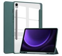 Funda para Samsung Galaxy Tab S9 FE Cover, Ultra Slim Premium Silicone Piel Smart Case con función de Apagado automático y función Atril para Samsung Galaxy Tab S9 FE (Verde)
