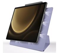 Funda para Samsung Galaxy Tab S9+ / Tab S9 FE+ 12,4 pulgadas (2023), soporte magnético, funda delgada de triple plegado, encendido automático/modo de suspensión, múltiples ángulos de visión, carcasa