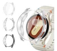 Funda para Samsung Galaxy Watch 7 Funda Protectora 44mm,3 Piezas Funda TPU para Funda Samsung Galaxy Watch7 40mm para Mujeres y Hombres,Accesorios para Galaxy Watch7,Funda Protectora para Smartwatch7