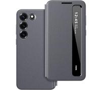 Funda para Samsung S23 Plus Clear View Smartphone Cover con Ventana, Smart Clear View Funda para Samsung Galaxy S23 Plus 5G, funda con tapa para Samsung Galaxy S23 Plus extrafina, resistente a los