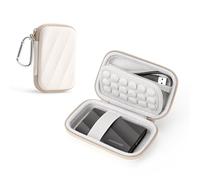 Funda para Samsung T9/T7 Shield/T7/T7 Touch, disco duro externo SSD 1 TB, 2 TB, 4 TB, funda dura de transporte, funda de transporte de viaje, color beige