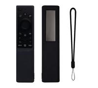 Funda para Samsung TV bn59-01357a/01363L/01364A, Mando a Distancia Solar de Silicona Shell, Funda Protectora, Funda de Repuesto con Lanyar (Negro)